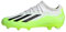 ADIDAS X Crazyfast.3 Firm Ground Boots Kids, Cloud White/Core Black/Lucid Lemon, 3 UK Child