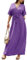 JOPHY & CO. Robe longue décontractée à col en V (code 7196), aubergine, M