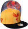 Capiche [99+ Designs] Gelber Snapback Hut, Phoenix SB, Cap Phönix, Unisex Cap, Kappe Snapback Herren, Cap Mit Muster, Mythische Kreatur, Unsterblicher Vogel, Senfgelb, Rotes Phoenix Design