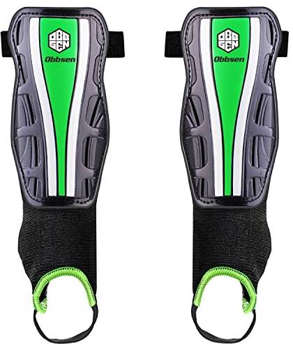 Obbsen Schienbeinschoner Kinder Fussball mit Knöchelschutz, CE-Zertifizierte Schienbeinschoner für Jugendliche und Erwachsene, Jungen und Mädchen