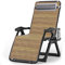 BUJOG Klappbare Chaiselongue-Poolstühle, Outdoor-Sonnenliegen, Schwerelosigkeit, mit Kopfstütze und Getränkehalter, verstellbare Rückenlehne, Stahlrahmen und atmungsaktives Netz, für Strand, Hof,