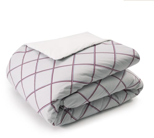 Tommy Hilfiger Bettwäsche-Garnitur Diamond Farbe Fog Größe 155x220+80x80 Kariert