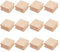 OLYCRAFT 12 Stück Blanko-Hartholz-Stempel Unlackierter Holz-Rohling-Stempel Buchen Hartholz Gummistempel Leeres Holz Gerillter Würfelblock Unlackierte Holzblöcke Für DIY-Schnitzbedarf - 4x4x2cm