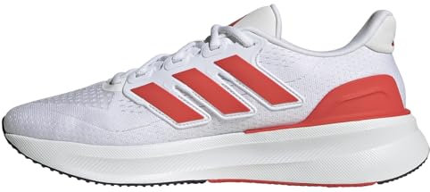 adidas Ultrarun 5 Running Shoes, Scarpe da Corsa Uomo, Cloud White/Bright Red/Core Black, 44 2/3 EU
