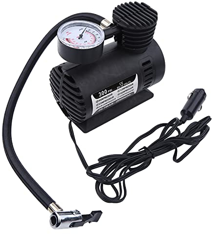 BORDSTRACT Mini Compresor De Aire Portátil, Bomba Infladora De Neumáticos Eléctrica De 12 V, Manómetro De 300 PSI, para Coche, Bicicleta, Motocicleta Y Más