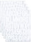 2 Inch Sticky Vinyl Letter Number Stickers, 4 Sheets Self Adhesive Stick On Alphabet Symbol Sticker for Scrapbook, Bottle Decor - White
