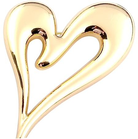 CALLARON Broche Amour Épingle à Vêtements Broche Coeur D'amour Broches Coeur Broches De Mariage Broches Pour La Robe 3d Broche De Costume Femme En Forme De Coeur Emblème Du Parti Alliage