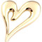 CALLARON Broche Amour Épingle à Vêtements Broche Coeur D'amour Broches Coeur Broches De Mariage Broches Pour La Robe 3d Broche De Costume Femme En Forme De Coeur Emblème Du Parti Alliage
