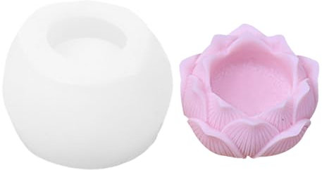 Moldes para Velas Flor de Loto de Silicona,Molde de Silicona de Flor de Loto | Molde para derretir Cera de Resina epoxi Floral,Artesanías de Arcilla de Barra de jabón de Vela, Molde de