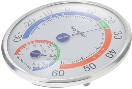 VANZACK 2st Hygrothermograph Feuchtigkeit Temperaturmesser Analoger Feuchtigkeits-temperaturmesser Mini 3l Reis Kocher