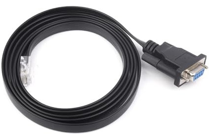 Waveshare RS232 To RJ45 Console Cable(1.8m) for PC, RS232 DB9 Female Port To RJ45 Console Male Port, for Switch, Router, Server (With RJ45 Console Port) For Debugging, Configuration, Communication