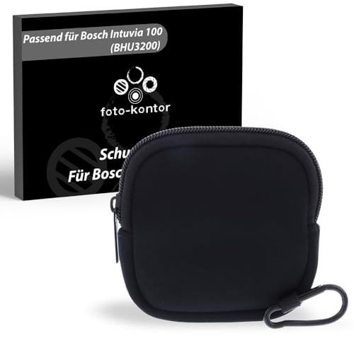 foto-kontor Schutzhülle für Bosch Intuvia 100 (BHU3200) Schutztasche für E-Bike Display stoßfest Ebike Zubehör Elektrofahrrad Accessoire Tasche wasserabweisend Abdeckung Hülle Schwarz