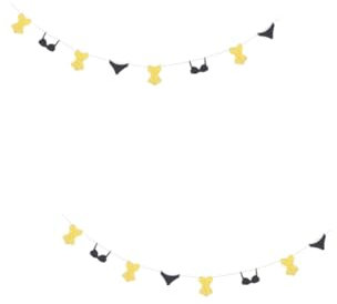 Garneck 2 Stück Bachelor Party Pull Flag Papier Banner Party Banner Papier Hängende Banner