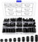 YIXISI 110 Pièces Kit de Rondelles d'espacement Rondes en ABS, pour Vis M6, Colonne Ronde en ABS Rondelle Entretoise Support, OD 11mm, Noir