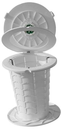 Gatuida toilette portatile da campeggio bagno da campeggio bagno portatile per adulti sedile del water da campeggio toilette per auto per adulti toilette da campeggio portatile pp bianca