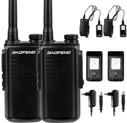 Walkie-Talkie Recargable Largo Alcance 16 Canales VOX CTCSS/DCS Radio FM Transceptor Walkie Talkie Portátil Profesional con Auriculares
