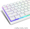 Womier Low Profile Keycaps - Translucent and Custom PBT Keycaps for Mechanical Keyboards (60%, 65%, 75%, 80%, 100%) with Cherry or Gateron MX Switches, White Illumination