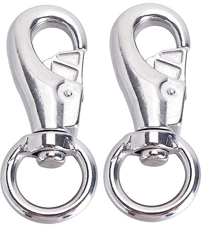 Hohopeti 2stücke Hängematten-aufhängehaken Aus Metall Drehhaken Mit Zugseilschnalle Langlebig Für Außenbereich Schaukelhaken Und Hakenhalter Geeignet Für Hängesessel Und Hängekörbe