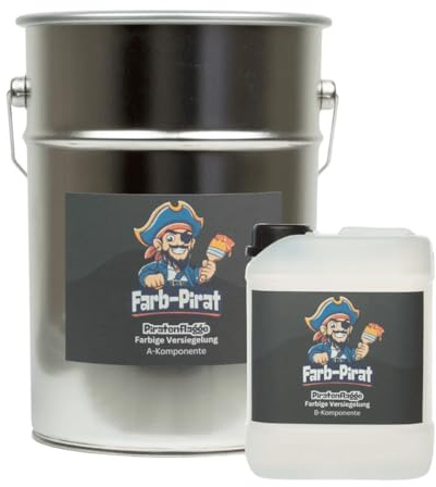 2K Epoxidharz Bodenbeschichtung – Garage, Keller, Industrie - Rutschfest, Langlebig - 5 Kg Harz & Härter Set in RAL 7030 Steingrau- Premium Qualität