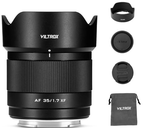 VILTROX 35mm F1.7 XF Objectifs Autofocus STM pour Monture Fuji X Camera Lenses Pro Standard Objectifs Compatibles avec Fujifuilm X-T5 X-H2S X-S10 X-T30II X-T20 X-T10 X-T4/-T3/-T2/-PRO3/-M1/-H1