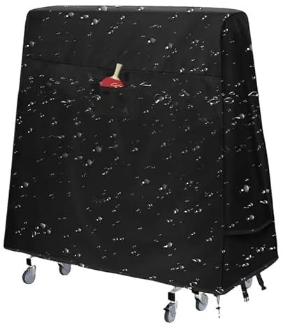 TUOYDJA Tischtennisplatte Abdeckung Wasserdicht Staub-Proof Ping-Pong Tisch Abdeckung Faltbare Tischtennis Tisch Abdeckung Outdoor 210D Oxford Tuch Tisch Schutzhülle
