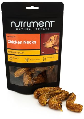 Natural Treats Air Dried Chicken Necks (75g) Crunchy Dental Chews Dog Treat