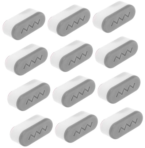 LIFKOME 12 Pezzi Kit Paracolpi Sedile Wc in Silicone Morbido Riduce Spazi per Bidet Spessori per Copriwater Facile da Pulire e Hotel