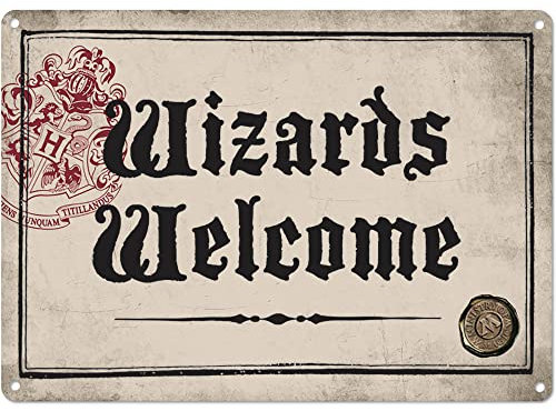 Harry Potter A5 Tin Sign Assistants Bienvenue