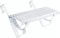 Parotec Dachtritt 100 cm für Schornsteinfeger Komplett Steigtritt für Dachziegel und Dachpfanne zum Einhängen Laufrost inkl. Montagematerial, 10 Farben (RAL 9006 - Silber)