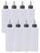 BENECREAT 8Pack 7.8 Ounce en Plastique Squeeze Bouteilles de Distribution avec Capuchon Noir Twist, Ouvrir/Fermer la buse - Bon pour l'artisanat, Art, Colle, Multi-usages