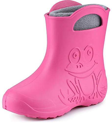 Ladeheid Stivali Bambino e Bambina in Eva LA-CA-03 (Rosa/Grigio, 26/27 EU)