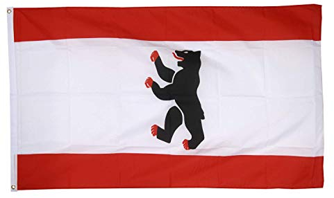 Flaggenfritze® Fahne Flagge Berlin 60 x 90 cm Premiumqualität