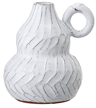 Bloomingville Deko Vase, weiß, Terrakotta