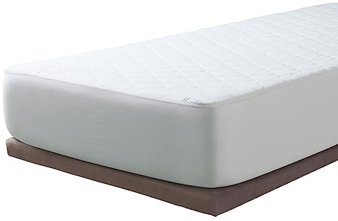 Savel, Coprimaterasso Trapuntato con Trattamento all’Aloe Vera | Microfibra Extra Morbida | Reversibile e Adattabile| Matrimoniale (160x190/200cm) White