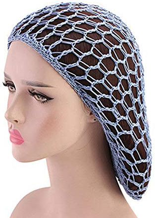 Egurs Haarnetz Haarpflegenetz Long Netz Form Schlaf Mütze Nachtschlafmütze Himmelblau