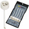 ISOLATECH 5pcs GU10 douille céramique avec embouts LED lampes à économie d'énergie (max.250V/2A) lampes Accueil installation encastrement cuisine salle de bains culot résistant à la chaleur