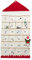 AXspeed Adventskalender mit 24 Tagen Taschen, zum Aufhängen an der Wand, Weihnachts-Countdown Weihnachtsdekorationen, rot