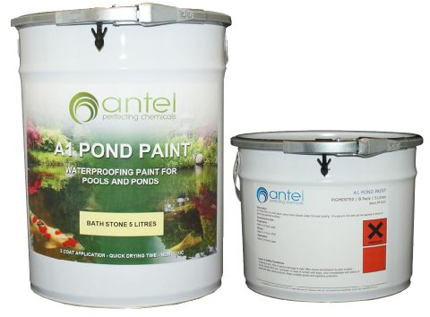 Antel A1 Pond Paint (1 Litre, Cotswold Stone) | Fish Friendly Pond Paint