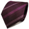 TigerTie Designer Seidenkrawatte in violett lila magenta gestreift