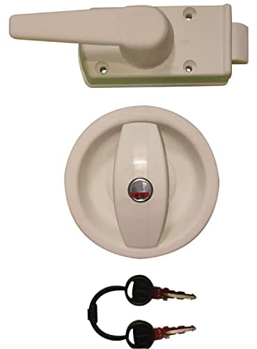 Zadi - Serrure ronde plastique pour véhicules de loisirs ZADI Coloris - Blanc