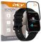 REY 2X Protector de Pantalla 3D para XIAOMI AMAZFIT GTS 2, Negro, Protección Completa, 3D / 4D / 5D