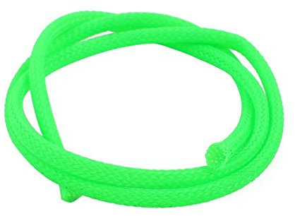 New Lon0167 4mm Dia Tight Braided PET Expandable Sleeving Cable Wrap Sheath Fluorescent Green 50CM(4mm Dia Tight Geflochtene PET Sleeving Cable Wrap Hülle Fluorescent Green 50CM
