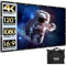 Pyle Foldable Portable Projector Screen - 120 16:9 HD 4K Lightweight Indoor Outdoor Anti-Crease Movie Projection Display - for Home Theater, Party, Office, Classroom