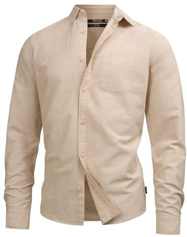 Indicode Herren Kepner Hemd mit Brust-Tasche aus Baumwolle | Herrenhemd für Männer Mojave, XXL