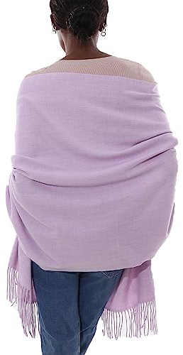 Schal Lila Stola Festlich Fur Abendkleid Pashmina Schals Tücher für Damen Winter