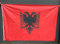 Bandiera dell'Albania, 3 x 2 metri, tessuto ALPAKA spesso (non nylon), resistente alle intemperie/doppio orlo, Flamuri shqiptar madh