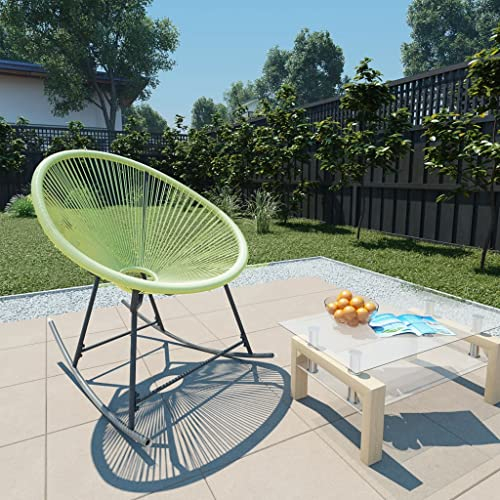 VACARX Acapulco Outdoor-Stuhl, Polyrattan, Grün, Artikelfarbe