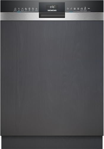Siemens iQ300, lavastoviglie parzialmente integrata, 60 cm, in acciaio inox, SN53HS10TE