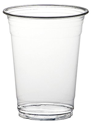 Thali Outlet 100 x 8oz / 236ml Clear Plastic Smoothie Cups (78mm) - Milkshake Cold Disposable Drinks Cups
