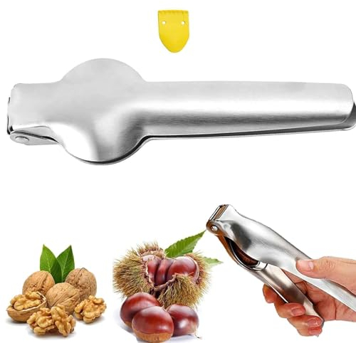 Taicols Inossidabile Taglia Castagne,Clip per Castagne, Taglia Castagne, Pinza Castagne,Apri Castagne, Multifunzione Taglio della Castagna (2)